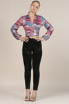 Shine.....Button Shiny High Waist Legging Pants
