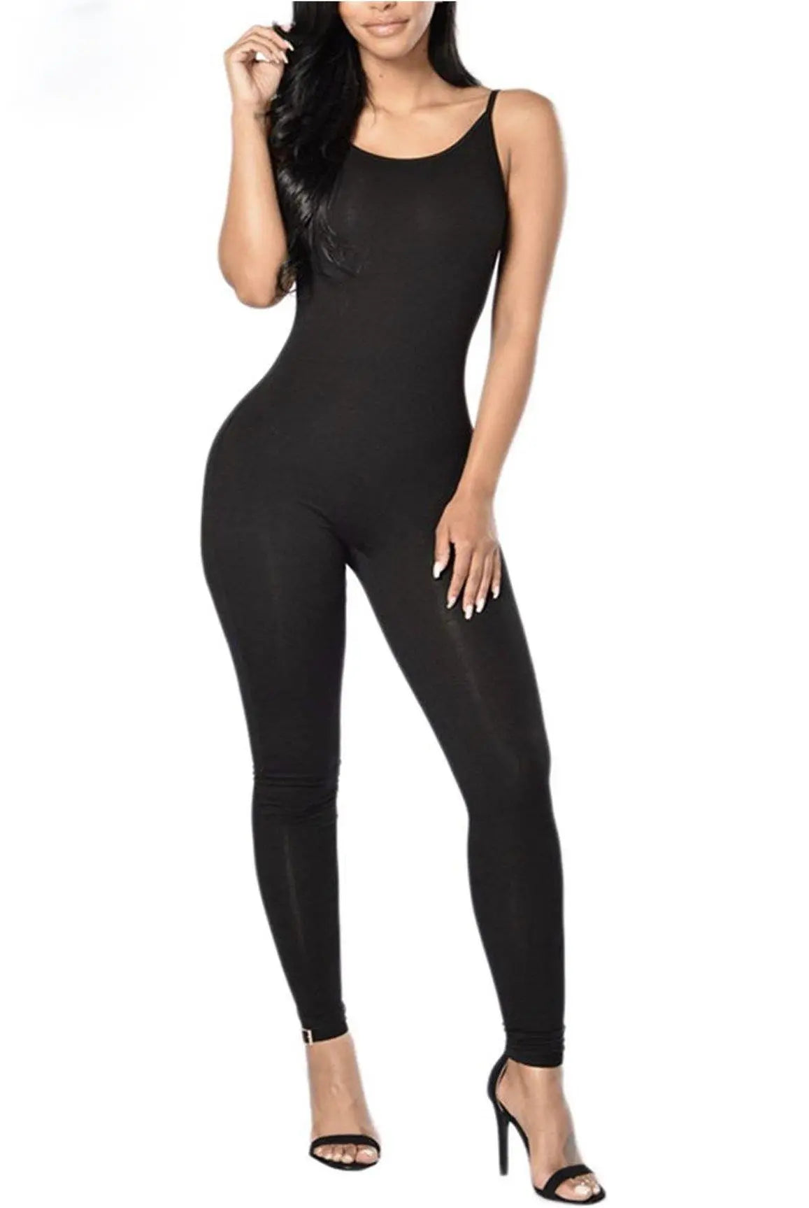 Get Up & Go Spaghetti Strap Body Con Jumpsuit | Swagg Boutique LLC.