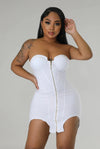Special Delivery....Tube Front Zipper Mini Dress