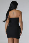 Special Delivery....Tube Front Zipper Mini Dress