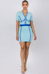 Wont Find Another....Short Sleeve Fitted Mini Dress