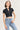 Yanna.....Short Sleeve Double Front Zipper Crop Top ANWND